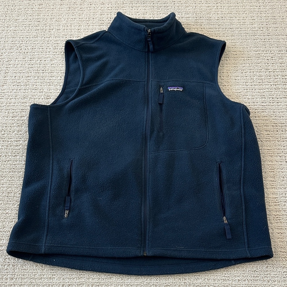 Patagonia Dark Blue Fleece Vest